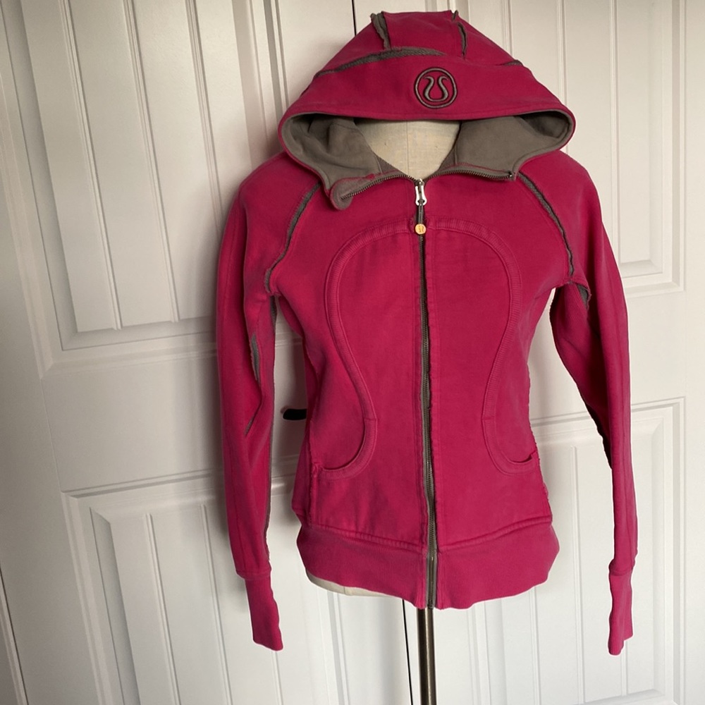 Lululemon Rare Distressed Scuba Hoodie